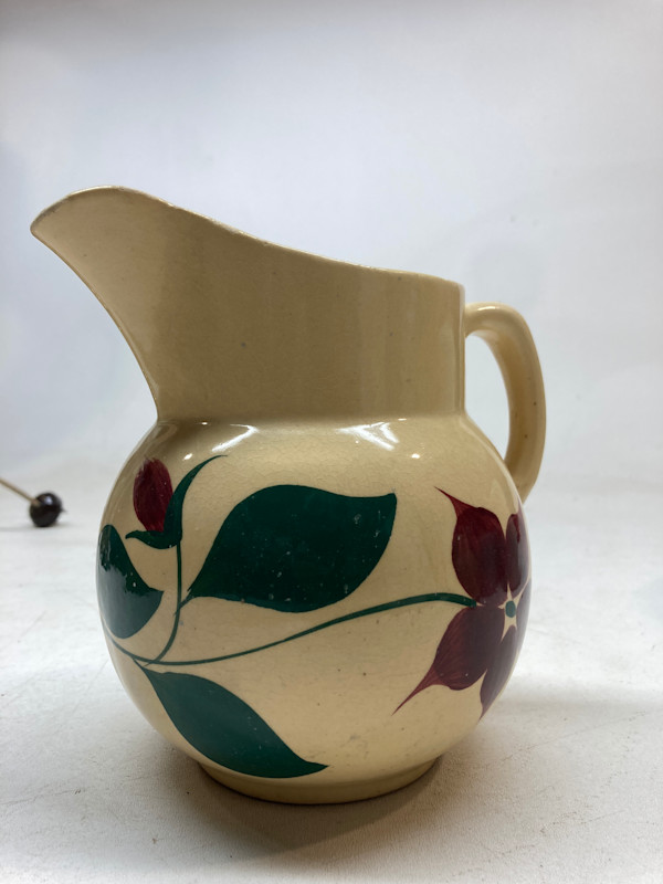 hand painted Watt pitcher