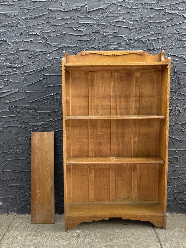 turn of the century oak bookcase