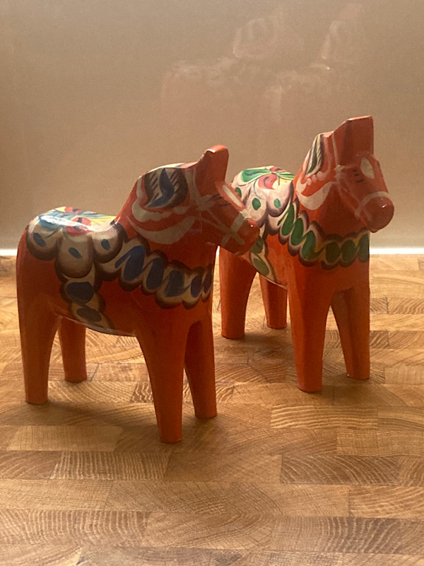 Orange Dala horse