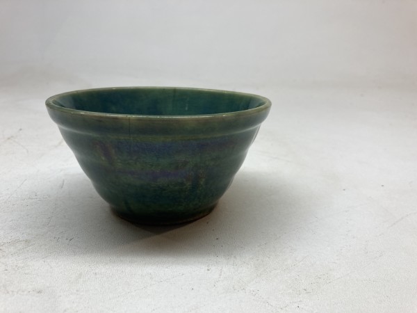 Small green pottery bowl