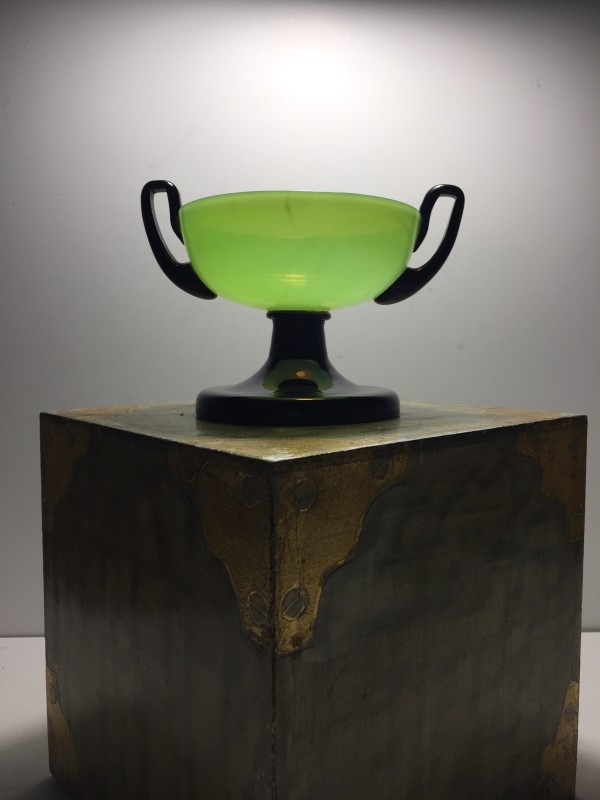 Czech art glass vase