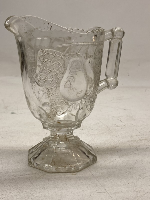 EAPG fruit glass pitcher