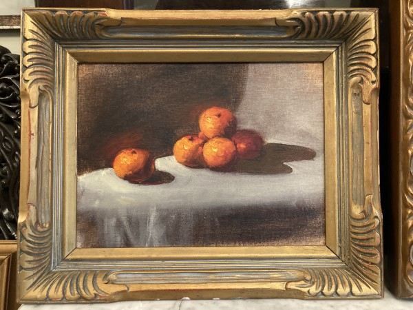 Original framed painting of persimmons