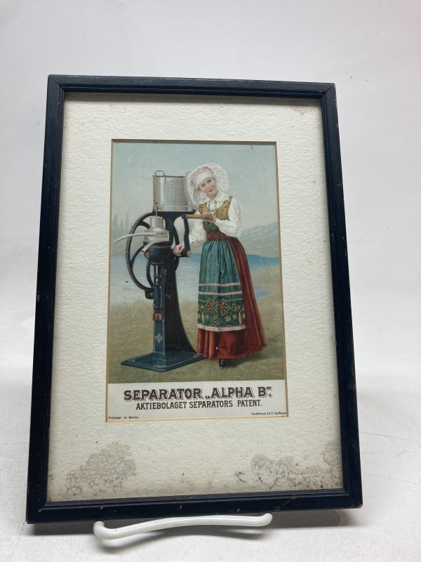19th century framed ad