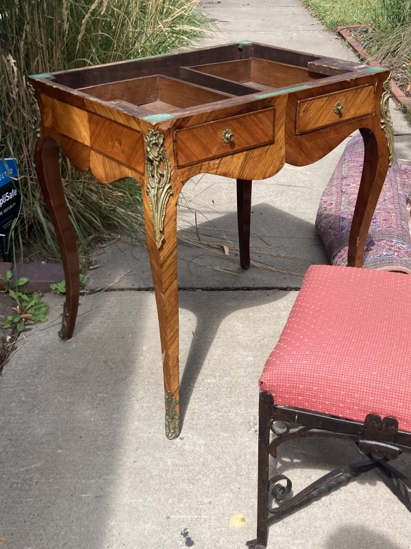 Marble topped Italian 2 drawer desk