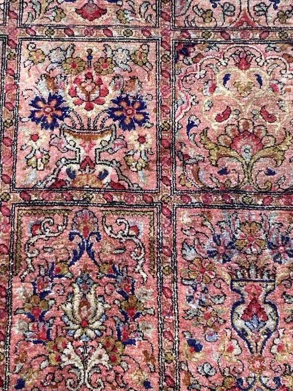 Hand made silk oriental rug