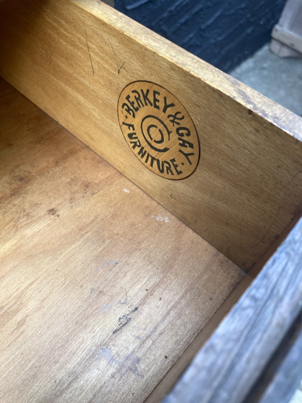 Mission oak side table