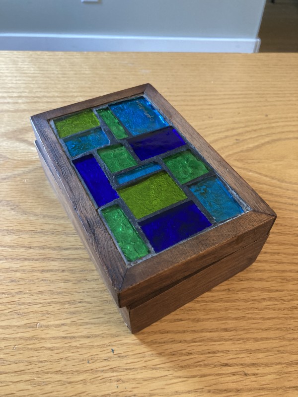 George Briard stained glass box