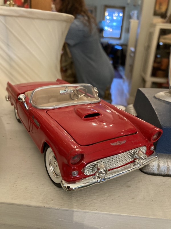 Die cast red Thunderbird