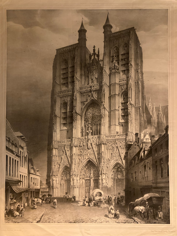 Large cathedral engraving
