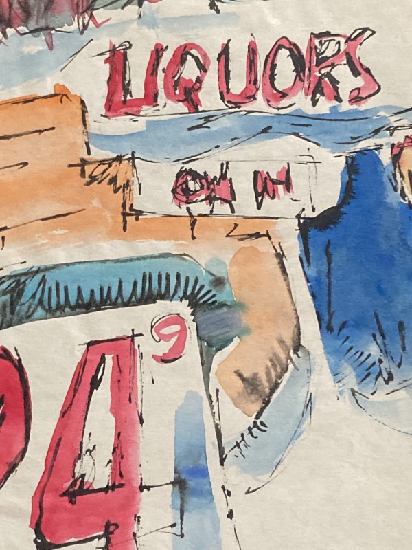 Liquors watercolor by James Quentin Young