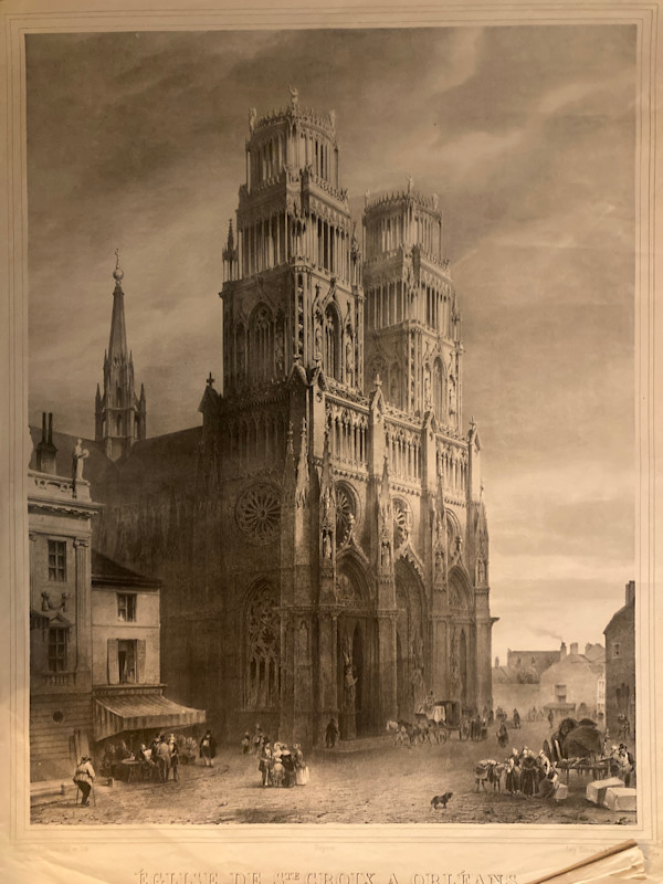 Large cathedral engraving