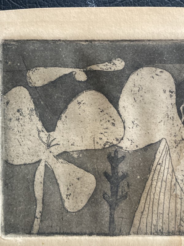 Abstract etching by James Quentin Young