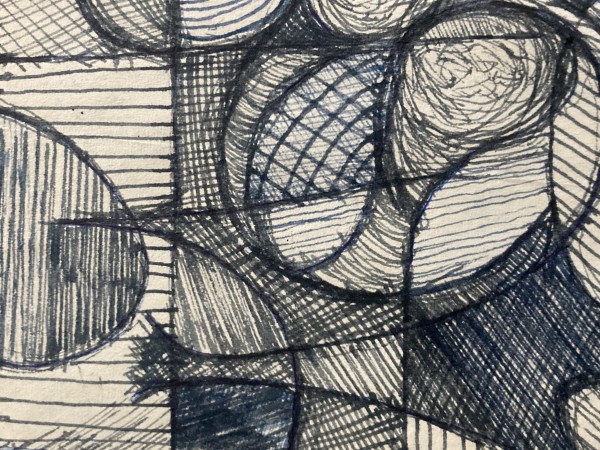 Abstract ink drawing by James Quentin Young