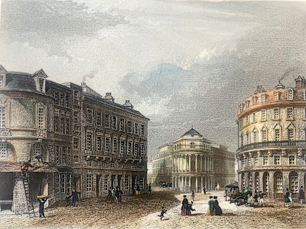 Hand colored engraving circa 1860's ~ Le Theatre Francais