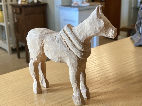 Hand carved horse figure