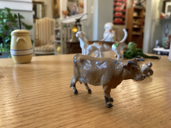 metal cow figure