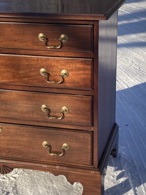 4 drawer mahogany Chippendale dresser
