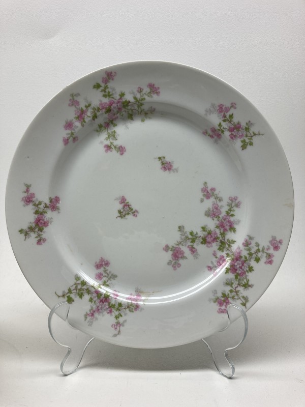Haviland pink flowered porcelain dishes 8 available