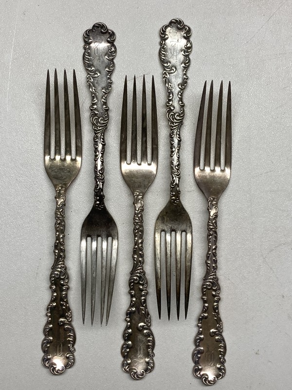 Set of 6 Waverly Sterling forks