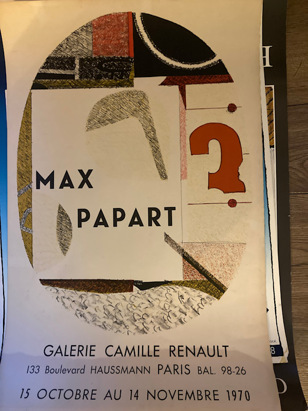 Vintage Max Papart gallery poster