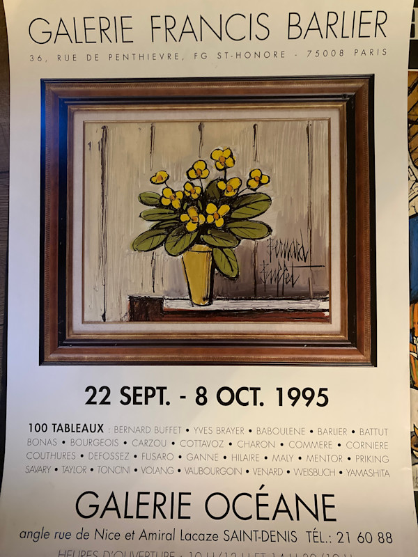 Vintage Bernard Buffet galleria poster