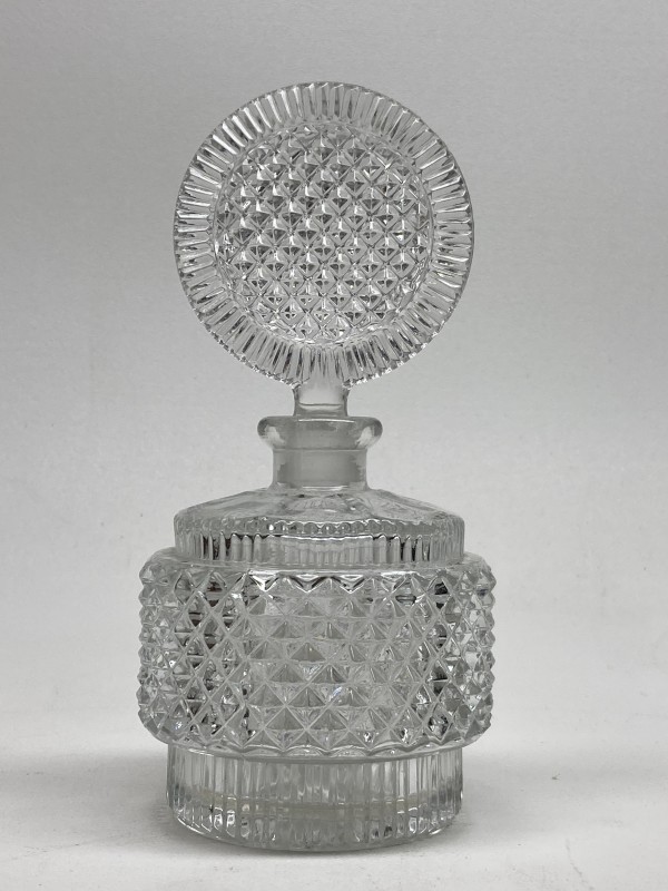 Clear glass Art Deco Perfume bottle