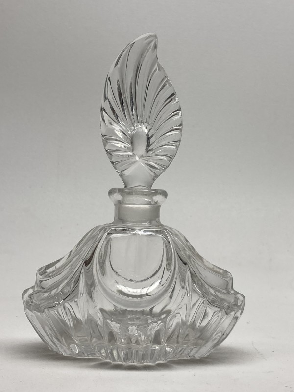 Clear glass Art Deco Perfume bottle