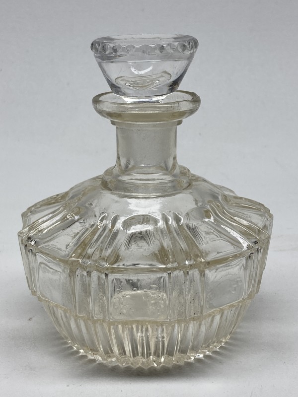 Clear glass Art Deco Perfume bottle