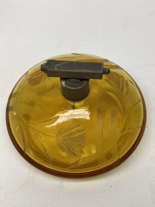 Amber glass Art Deco Perfume with spray