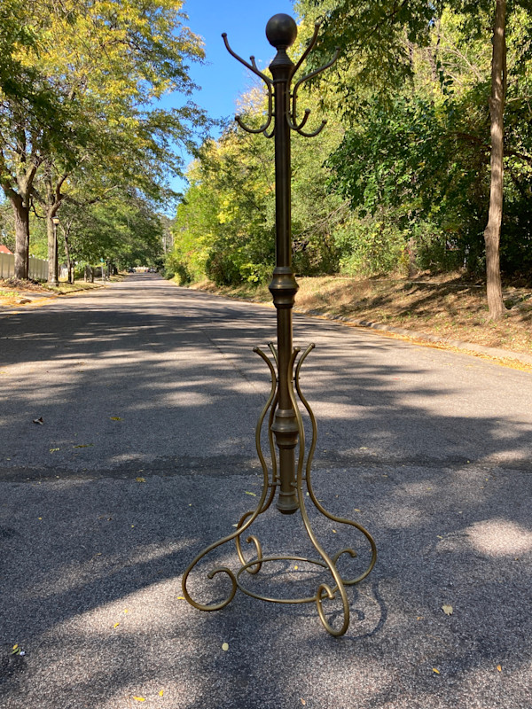brass coat tree