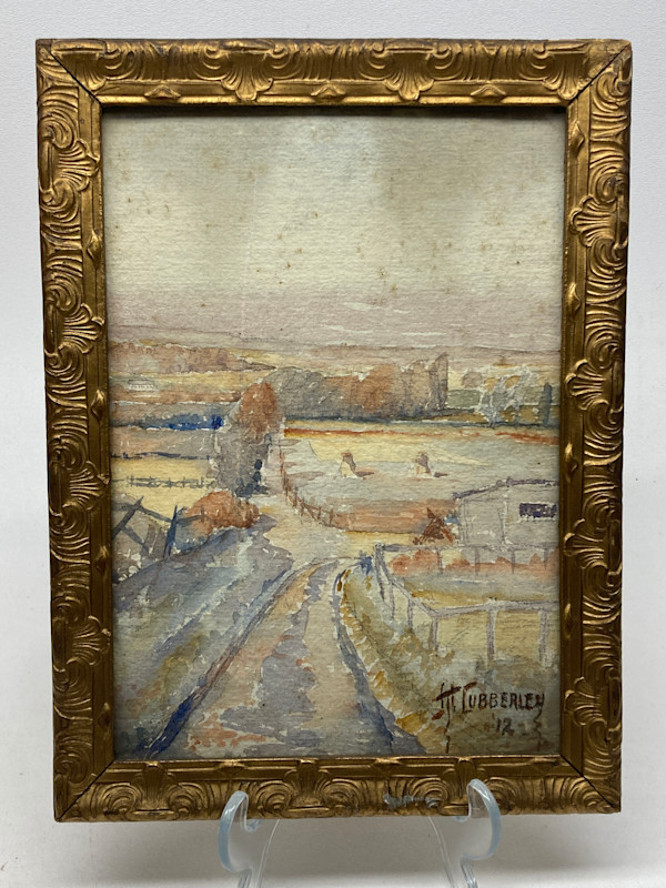 original watercolor of landscape