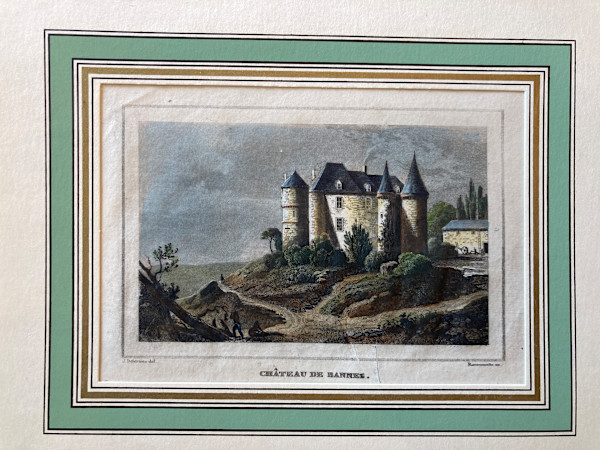 hand colored steel engraving