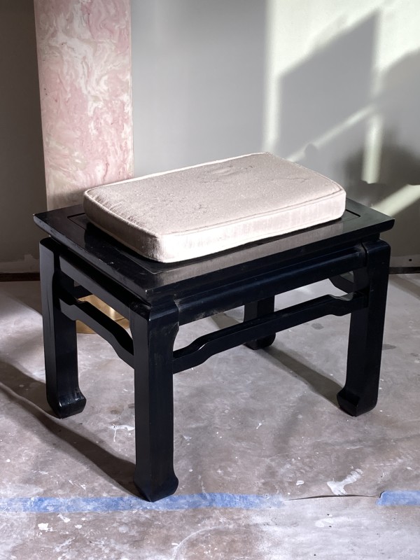 Black lacquered bench / table