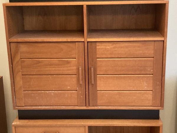 DANISH teak low entertainment cabinet cupboard