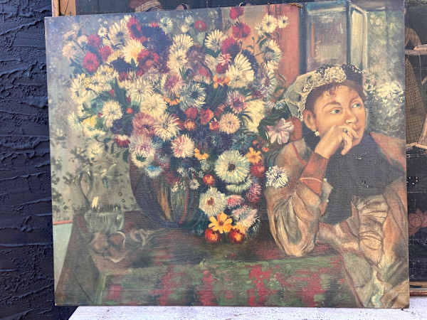 Painted image on a canvas