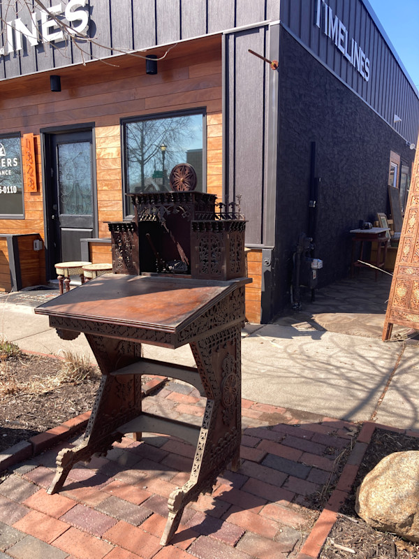 carved desk