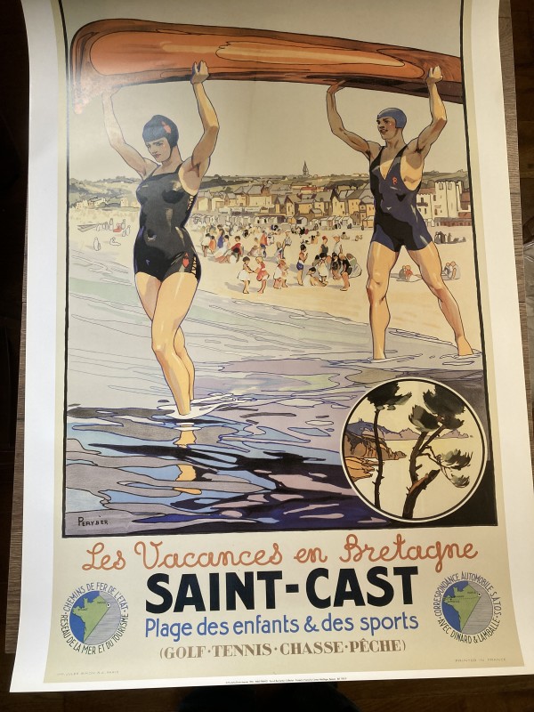 Large Saint-Cast  travel poster (1990's)