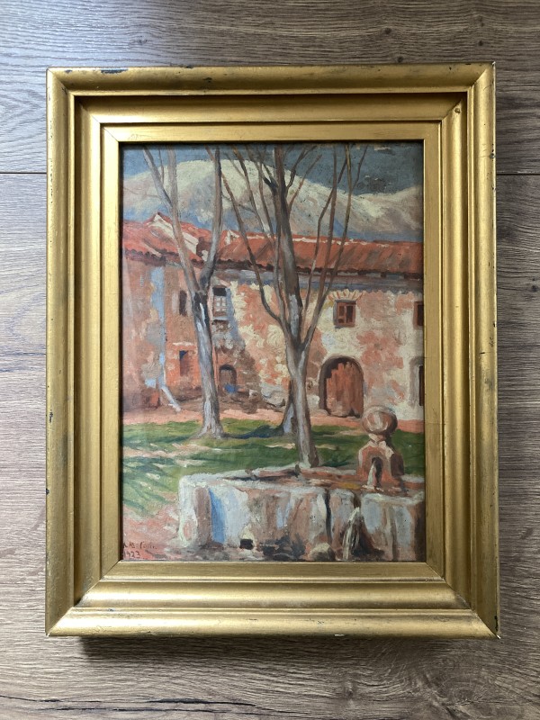 original 1923 French painting