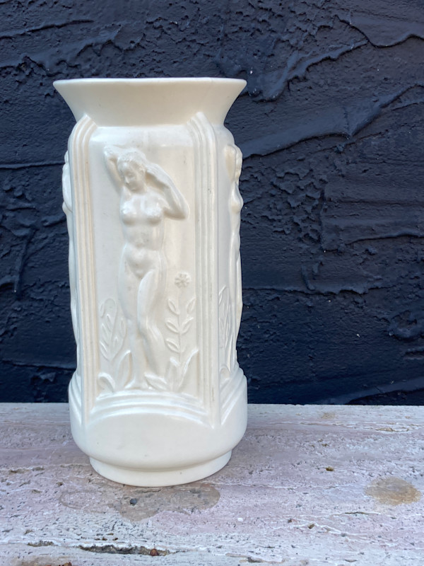 Art Nouveau Czechoslovakian art pottery vase