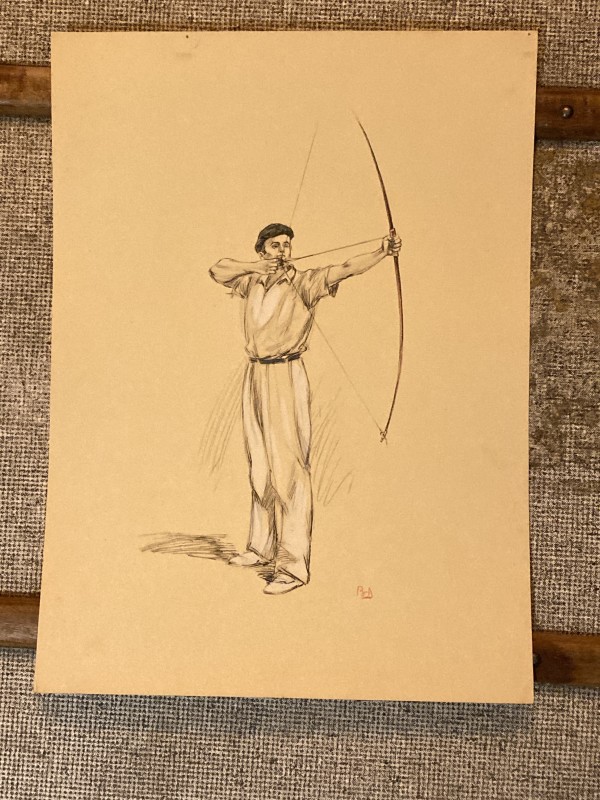 Original image of an archer