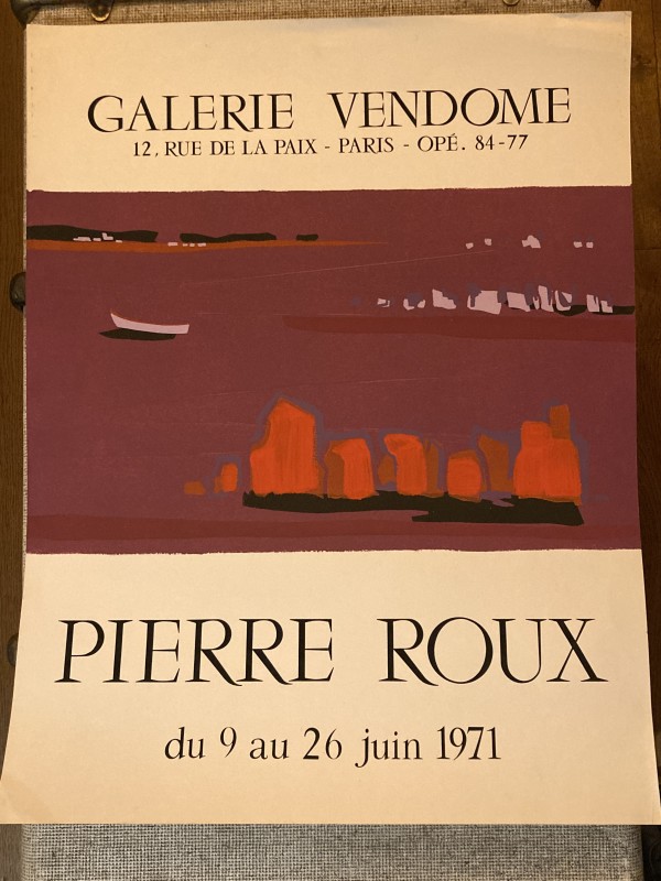 Vintage Gallerie vendome Pierre Roux poster