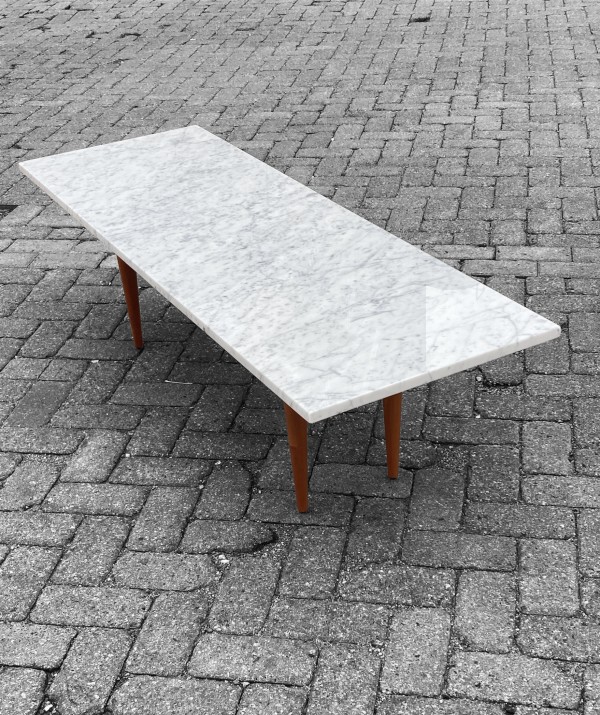 Marble top coffee table