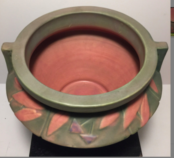 Art Deco art pottery Roseville Futura bowl
