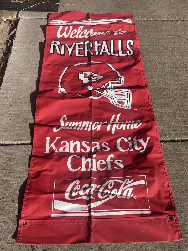 River Falls Kansas City Chiefs training camp banner