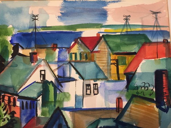 unframed watercolor by Carl Ashby