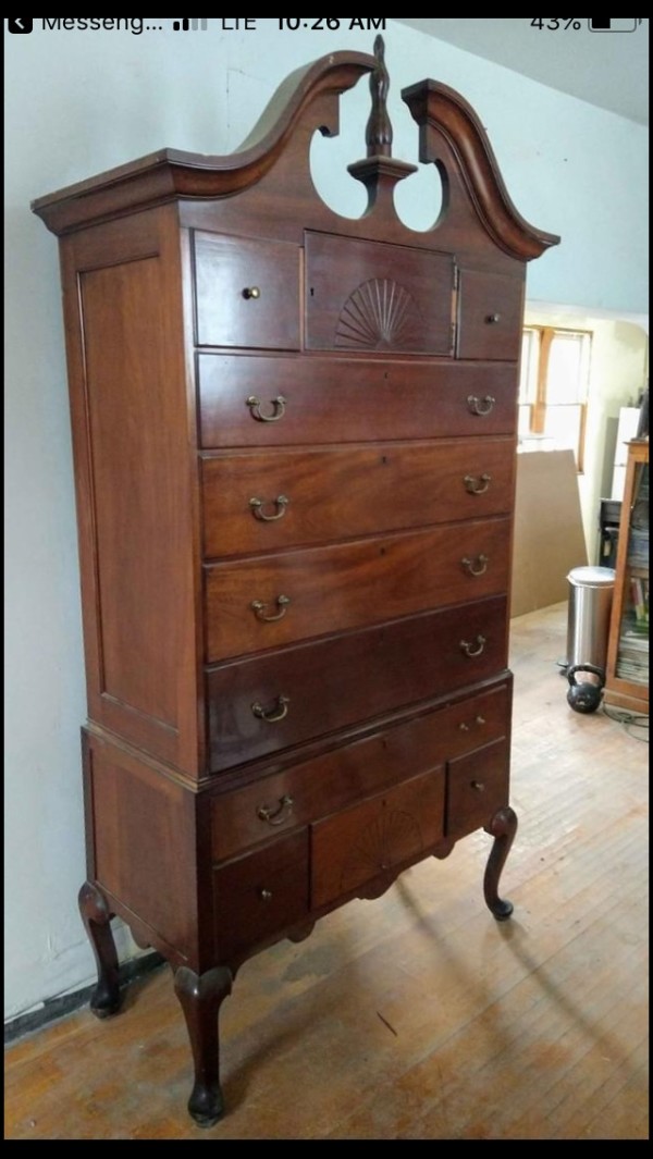 late 19th century English chest on chest