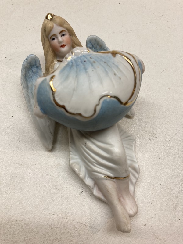 hand decorated German angel wall font