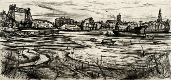 Early Morning on the Piscataqua, study by Don Gorvett