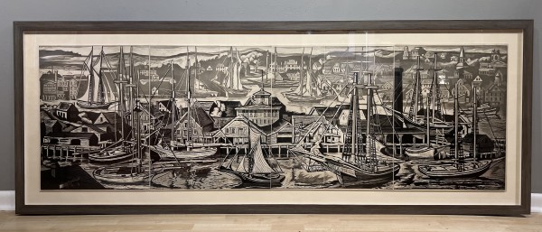 Harbor Fantasy - etching - #8 by Don Gorvett